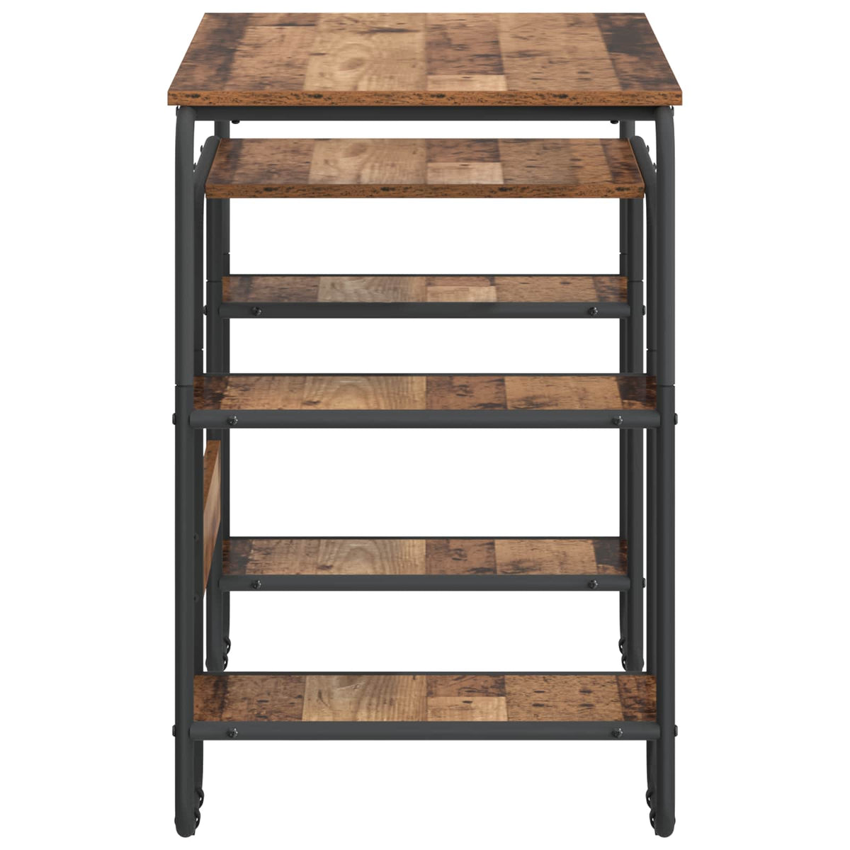 Skrivebord med opbevaring Gammelt træ 113,5 x 52 x 75,5 cm