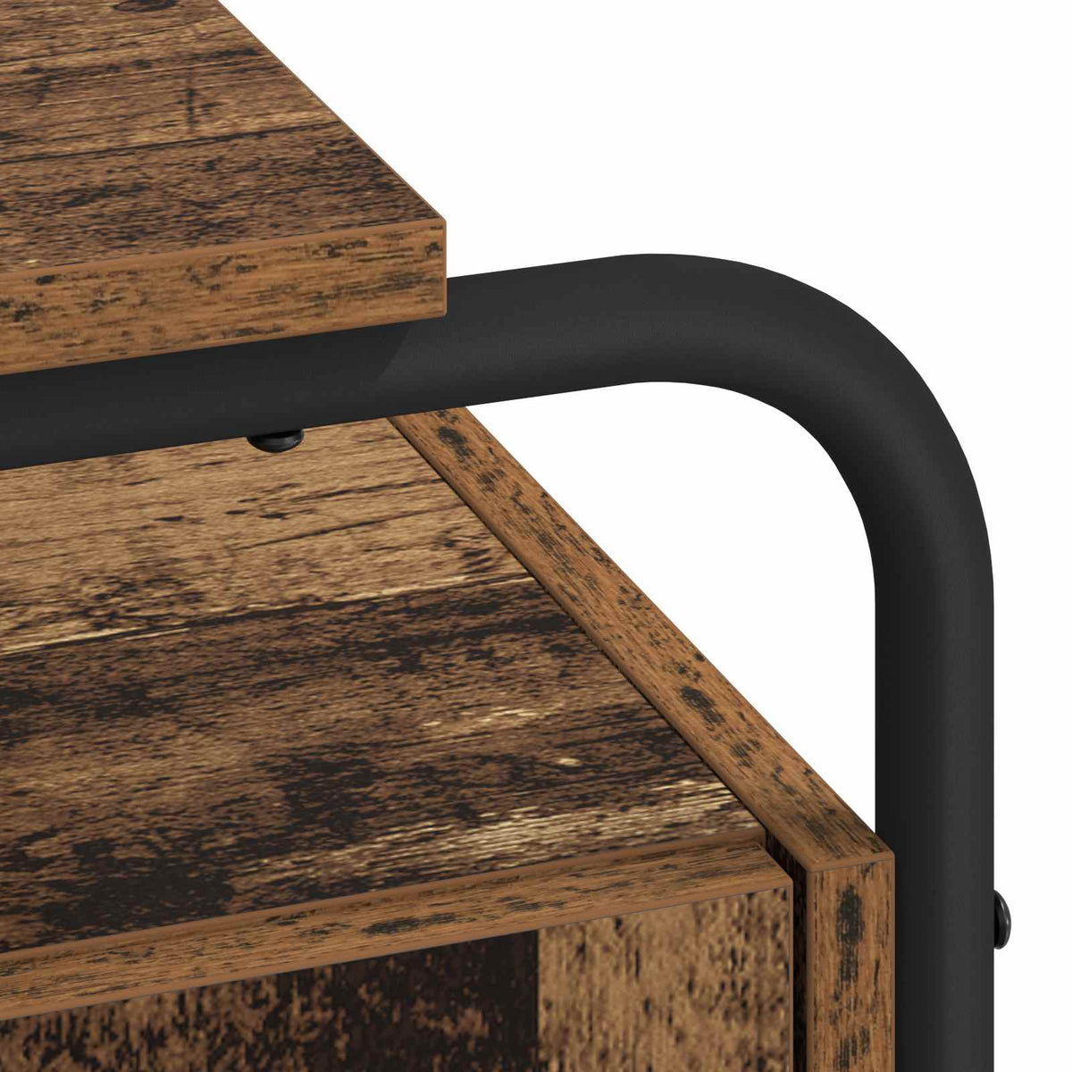 Skrivebord med opbevaring Gammelt træ 120 x 50,5 x 75,5 cm