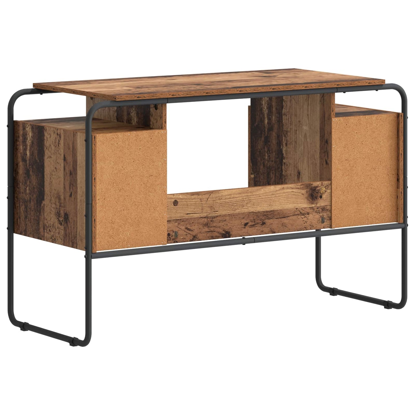 Skrivebord med opbevaring Gammelt træ 120 x 50,5 x 75,5 cm