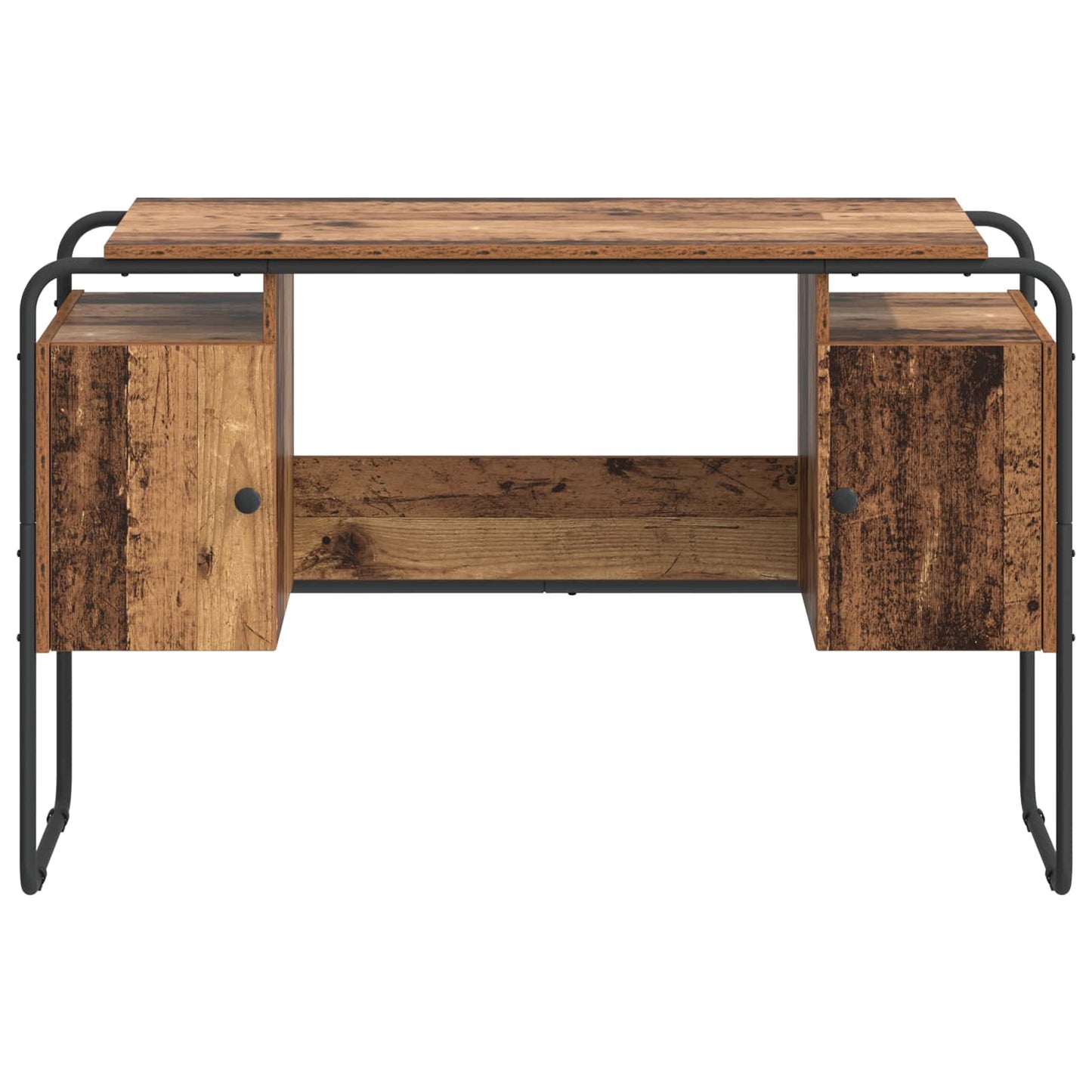 Skrivebord med opbevaring Gammelt træ 120 x 50,5 x 75,5 cm