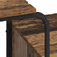 Skrivebord med opbevaring Gammelt træ 131,5 x 50 x 75,5 cm