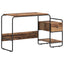 Skrivebord med opbevaring Gammelt træ 131,5 x 50 x 75,5 cm