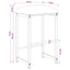 Barbænk 2 stk. Sort 40 x 32 x 74 cm Konstrueret træ