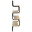 4-lags væghylde Sonoma-eg 60 x 24,5 x 104 cm Konstrueret træ