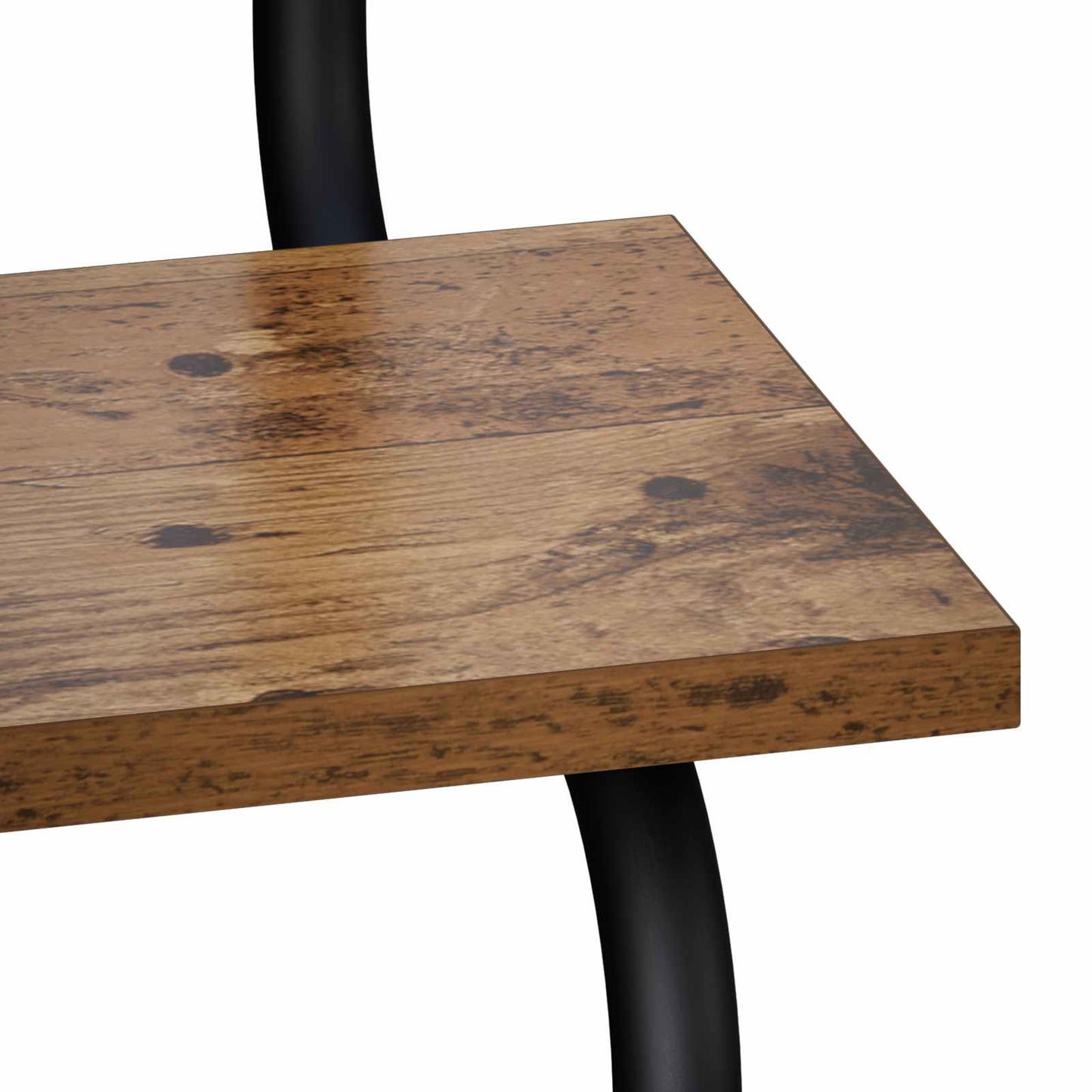 4-lags væghylde Gammelt træ 40 x 24,5 x 104 cm Konstrueret træ
