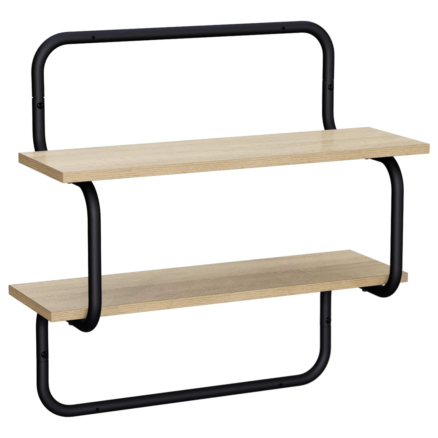 Væghylde med 2 niveauer Sonoma-eg 60 x 24,5 x 61 cm