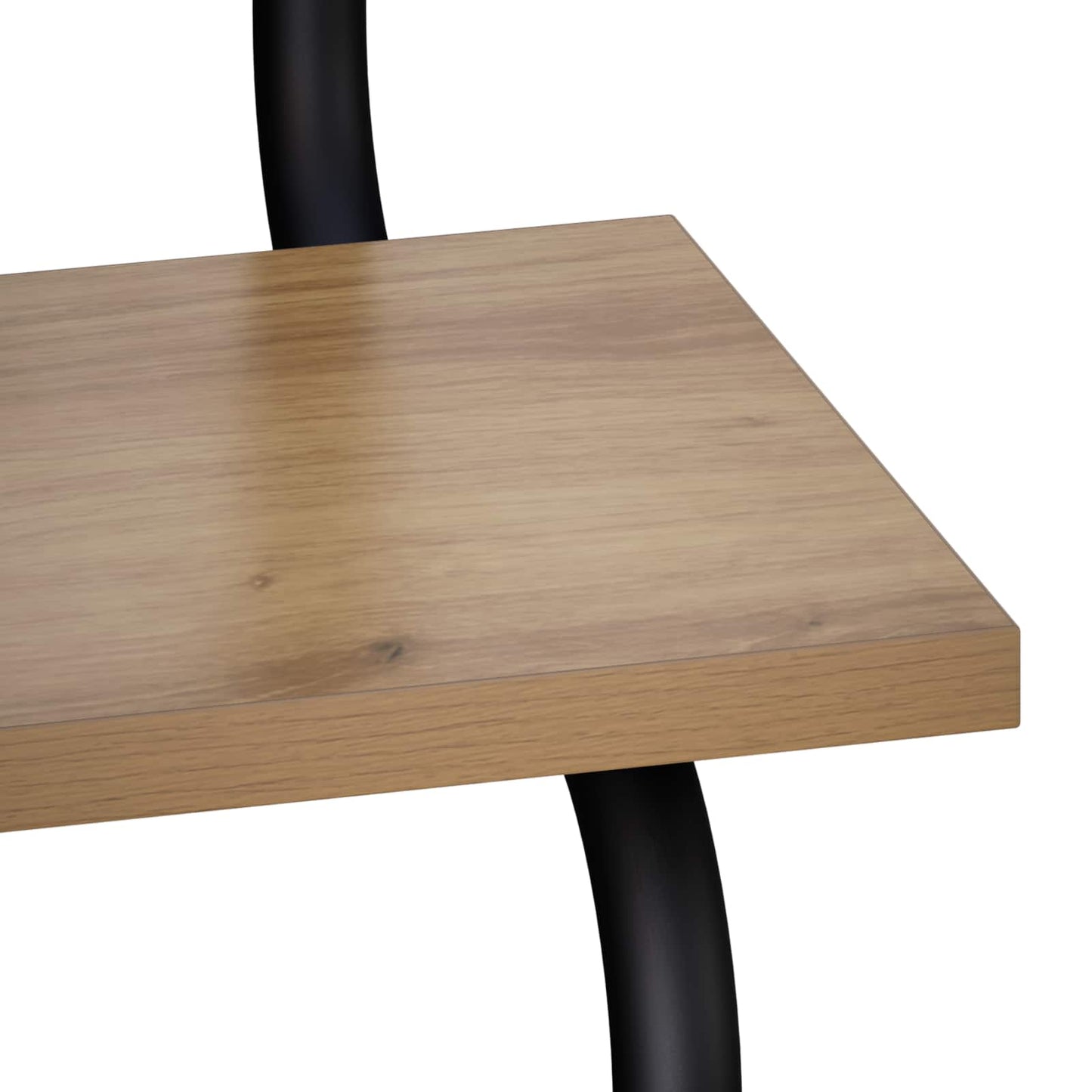 Væghylde med 2 niveauer Artisan-eg 40 x 24,5 x 61 cm
