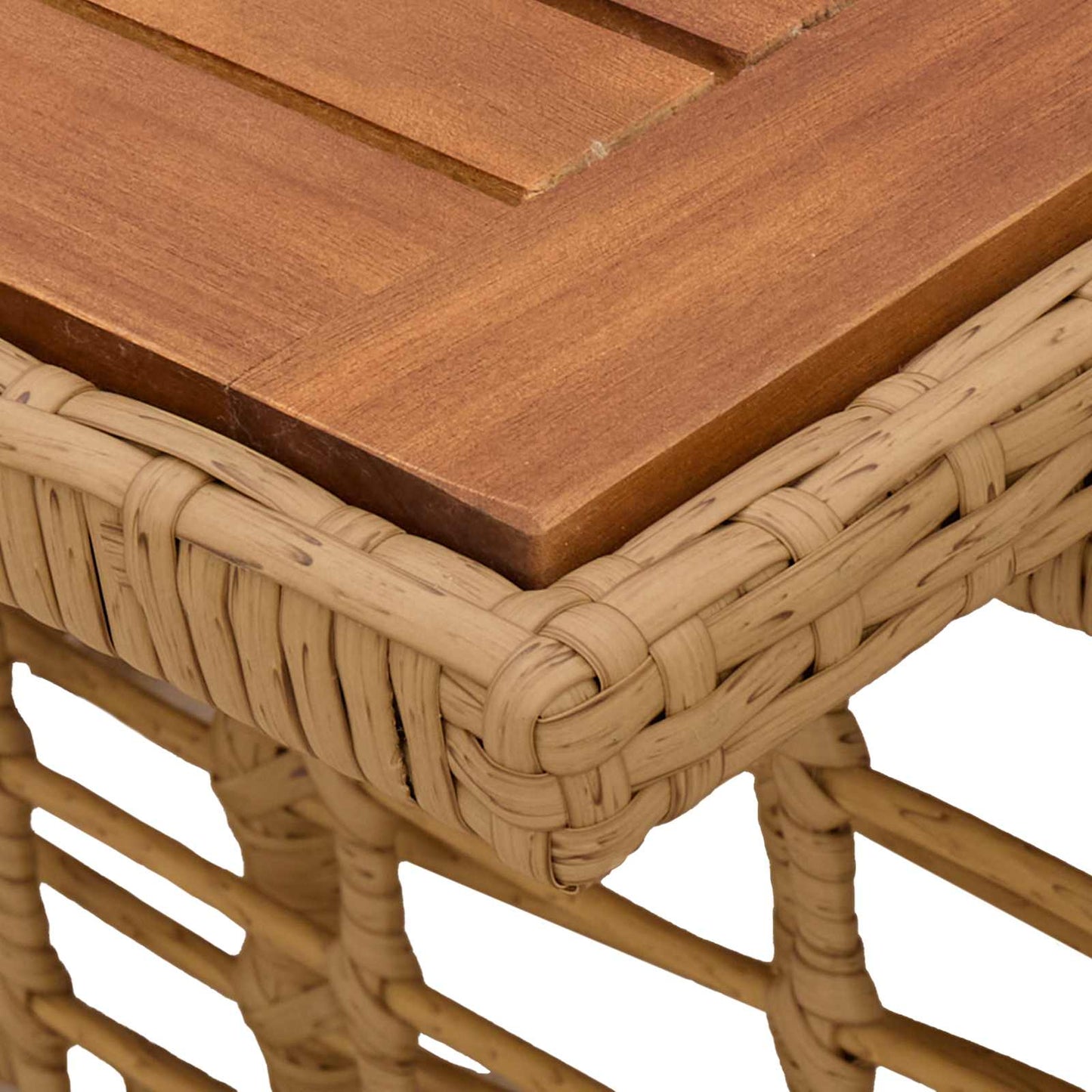 Hæve-sænkebord til haven Naturfarvet 100 x 55 x 37 cm
