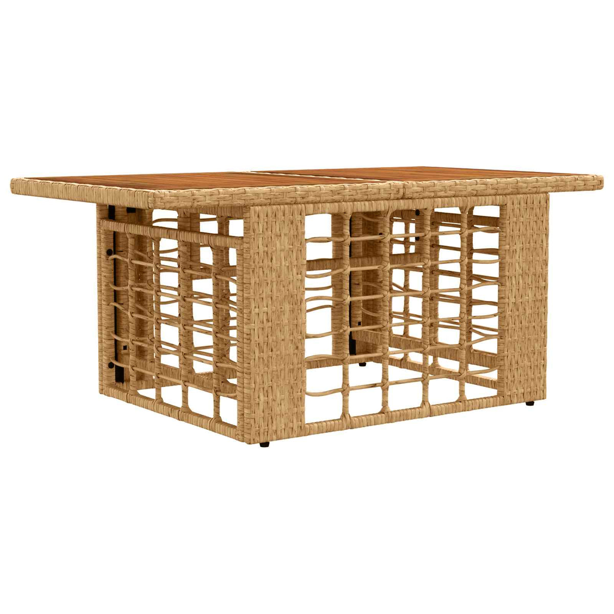 Hæve-sænkebord til haven Naturfarvet 100 x 55 x 37 cm