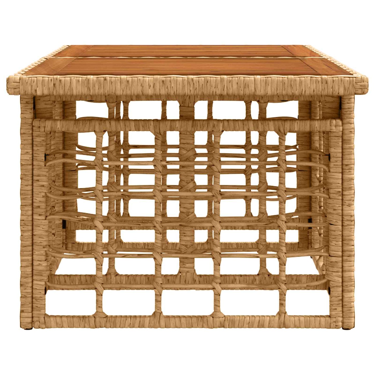 Hæve-sænkebord til haven Naturfarvet 100 x 55 x 37 cm