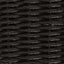 Havemøbel Bord Sort 55 x 55 x 37 cm PE Rattan og Glas
