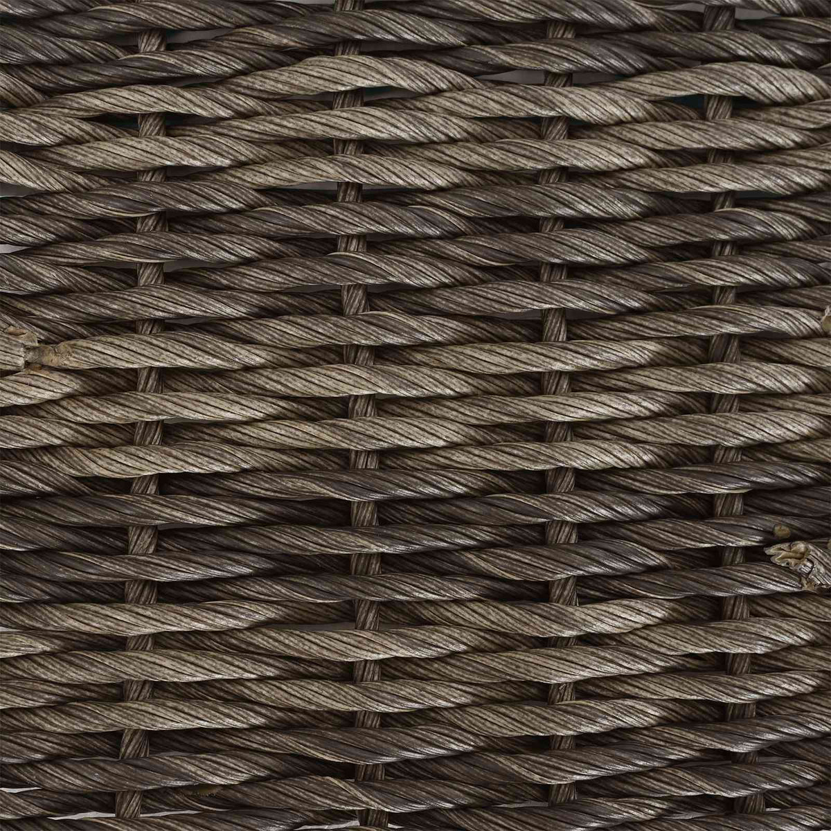 Havemøbel Bord Grå og sort 55 x 55 x 37 cm PE Rattan og Glas