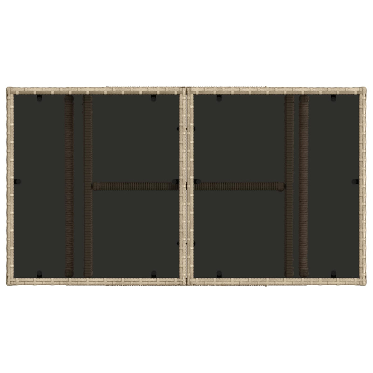 Hæve-sænkebord til haven Beige 100 x 55 x 37 cm