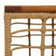Havemøbel Bord Naturfarvet 55 x 55 x 37 cm PE Rattan og Glas