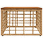 Havemøbel Bord Naturfarvet 55 x 55 x 37 cm PE Rattan og Glas