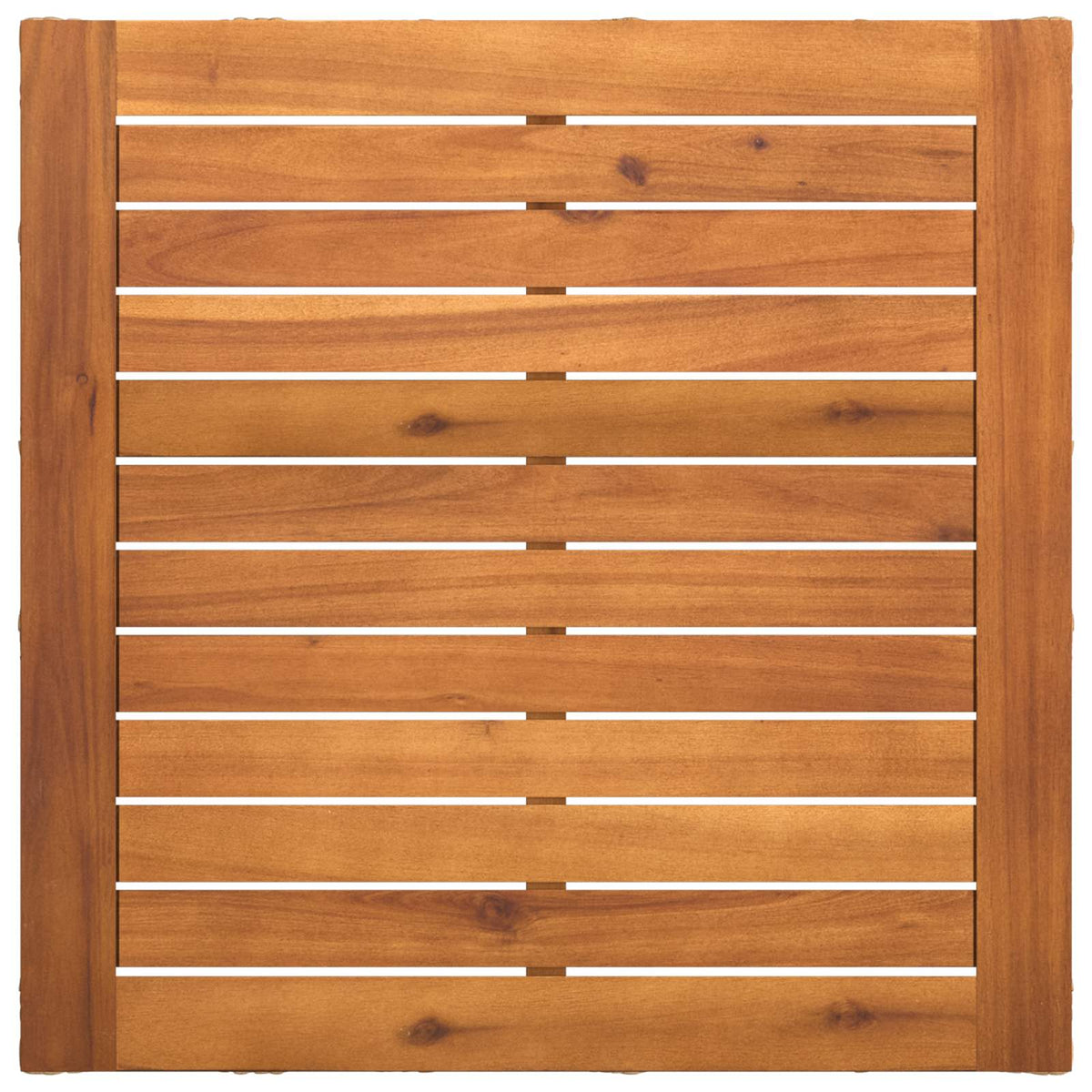 Havemøbel Bord Naturfarvet 55 x 55 x 37 cm PE Rattan og Glas