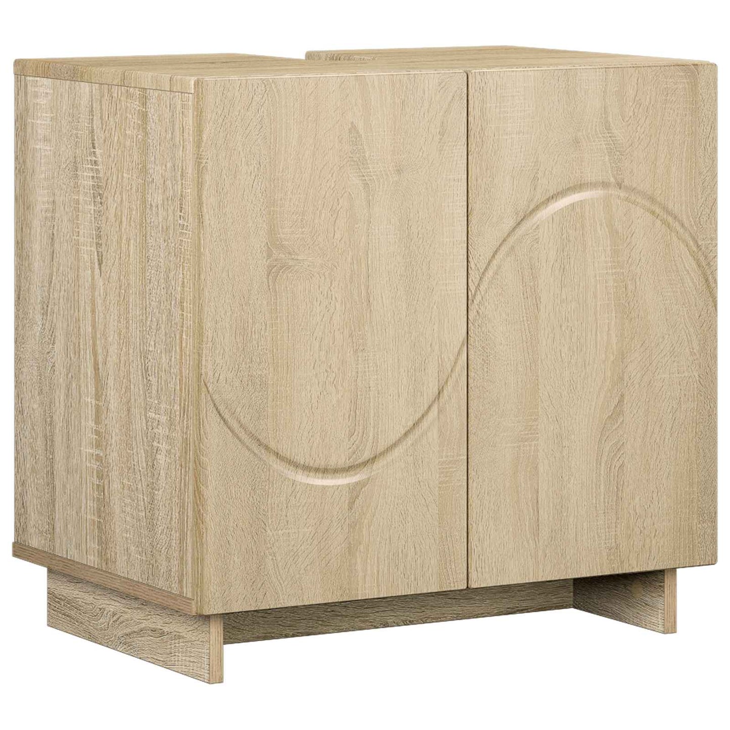 Badeværelsesskabsæt 3 stk. Sonoma-eg Konstrueret træ
