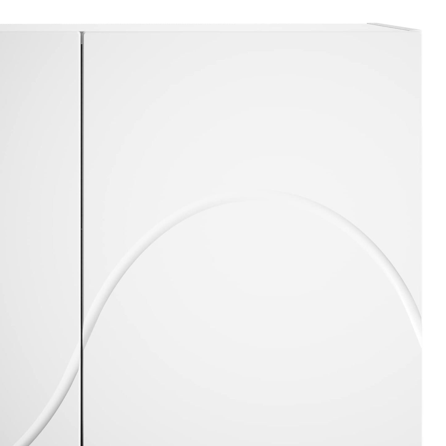 Highboard Hvid 79 x 41 x 151 cm Konstrueret træ