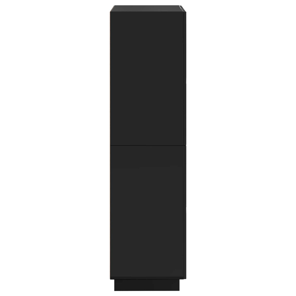 Highboard Sort 79 x 41 x 151 cm Konstrueret træ