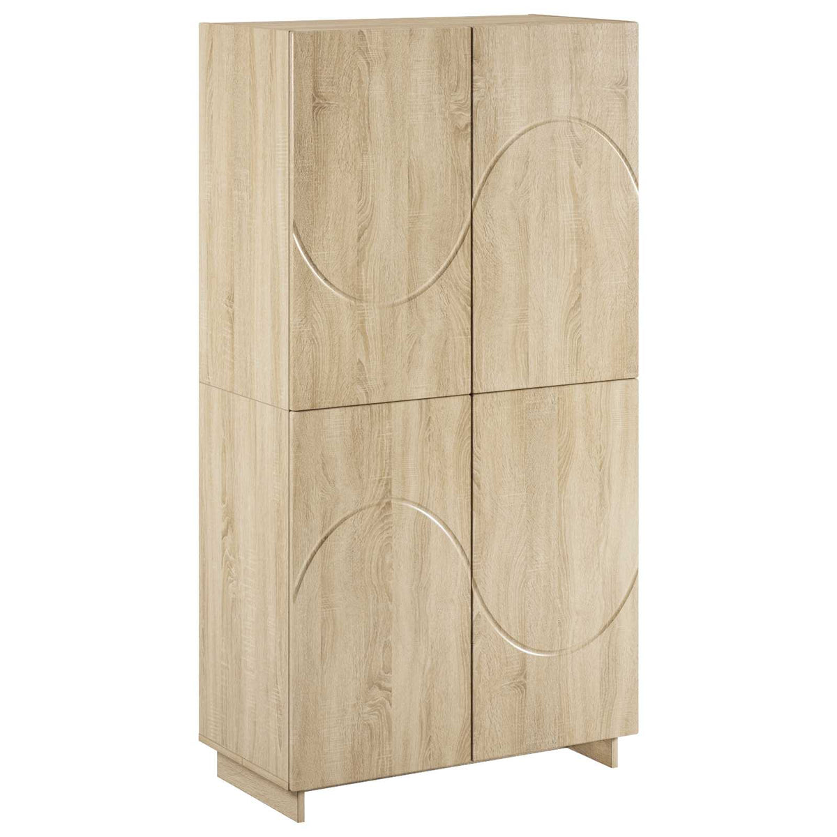 Highboard Sonoma-eg 79x41x151 cm Konstrueret træ