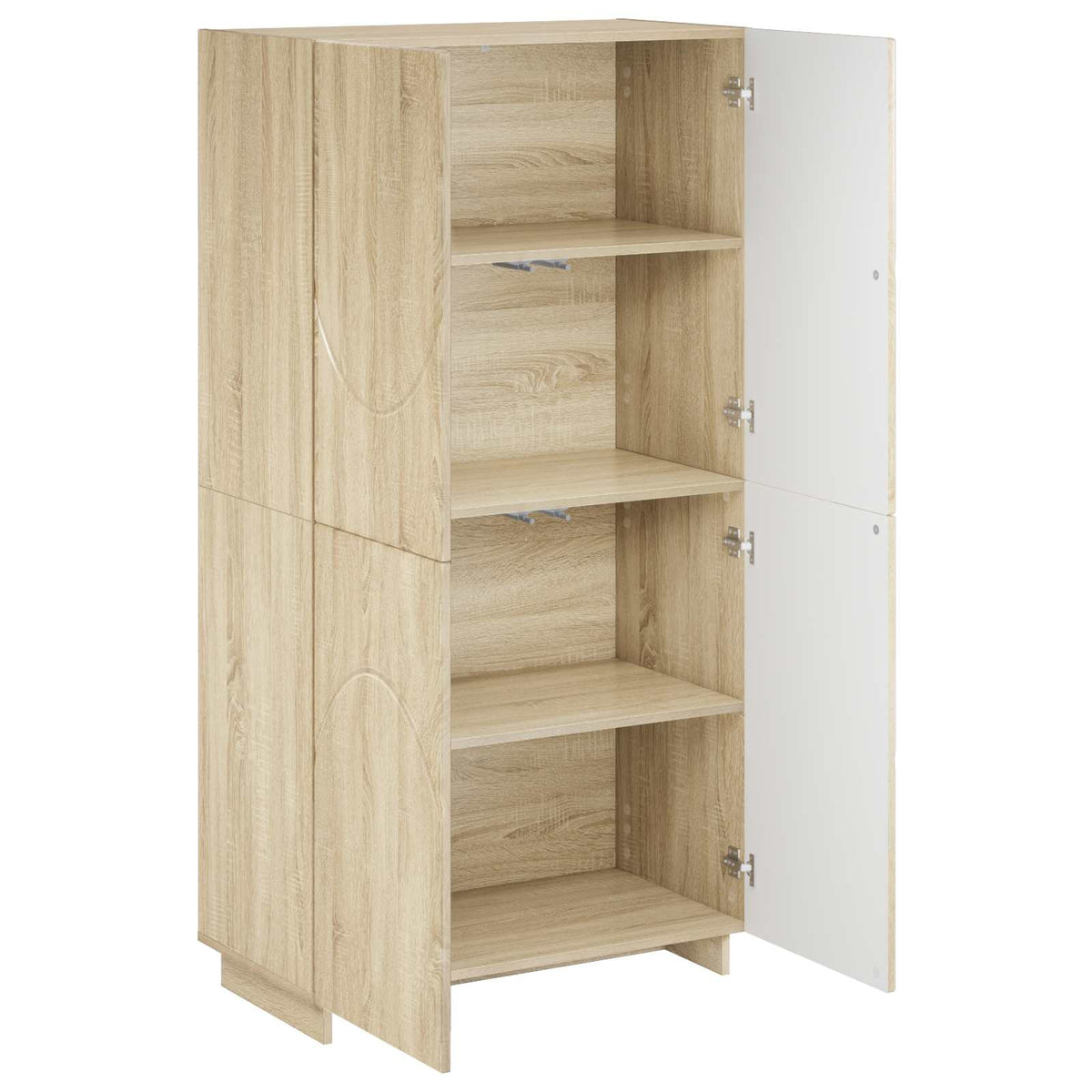 Highboard Sonoma-eg 79x41x151 cm Konstrueret træ