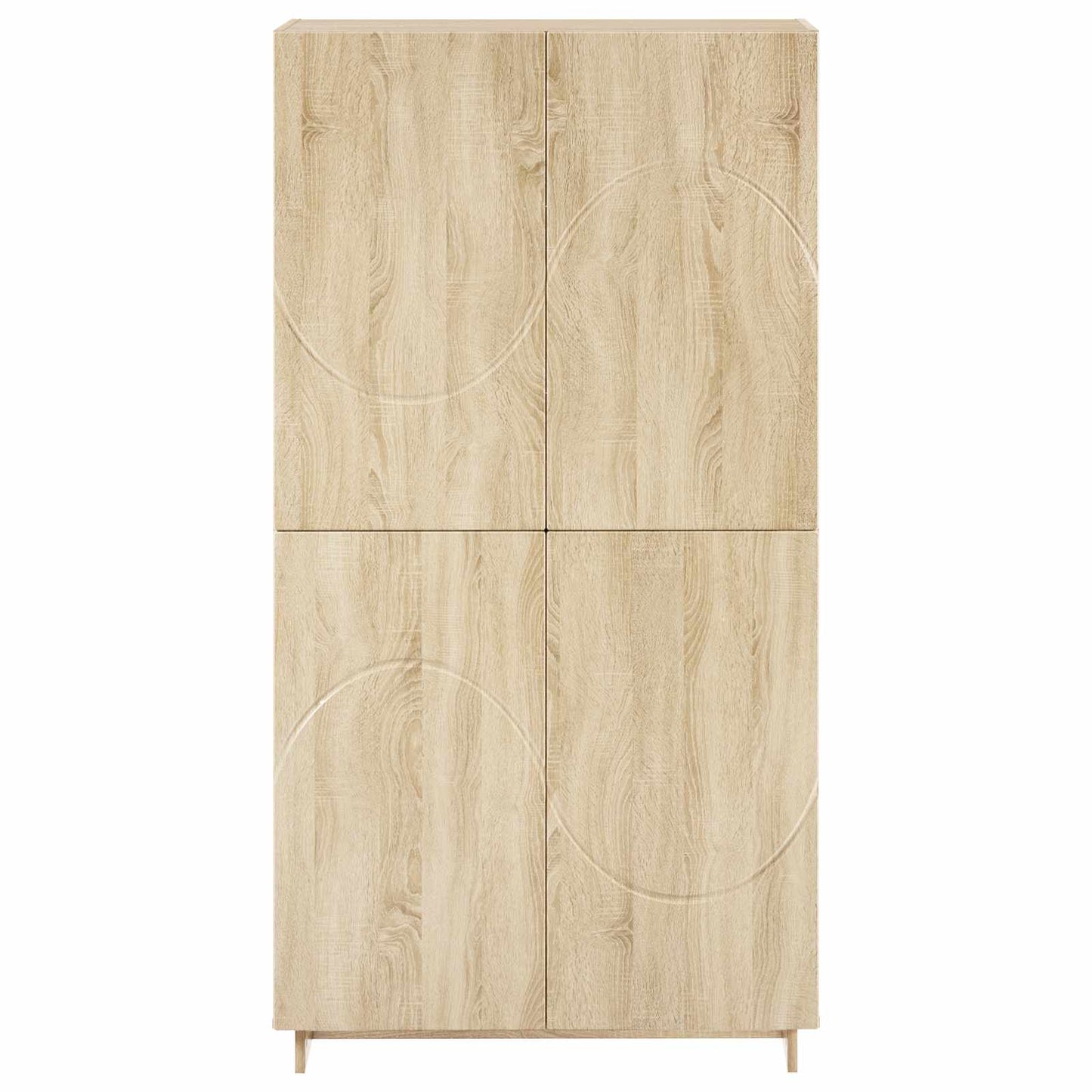 Highboard Sonoma-eg 79x41x151 cm Konstrueret træ