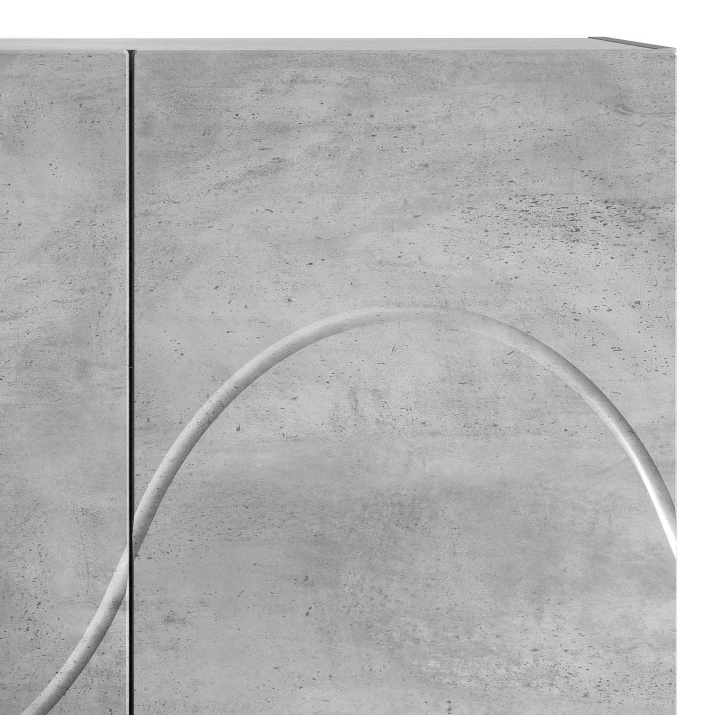 Highboard Betongrå 79 x 41 x 151 cm Konstrueret træ