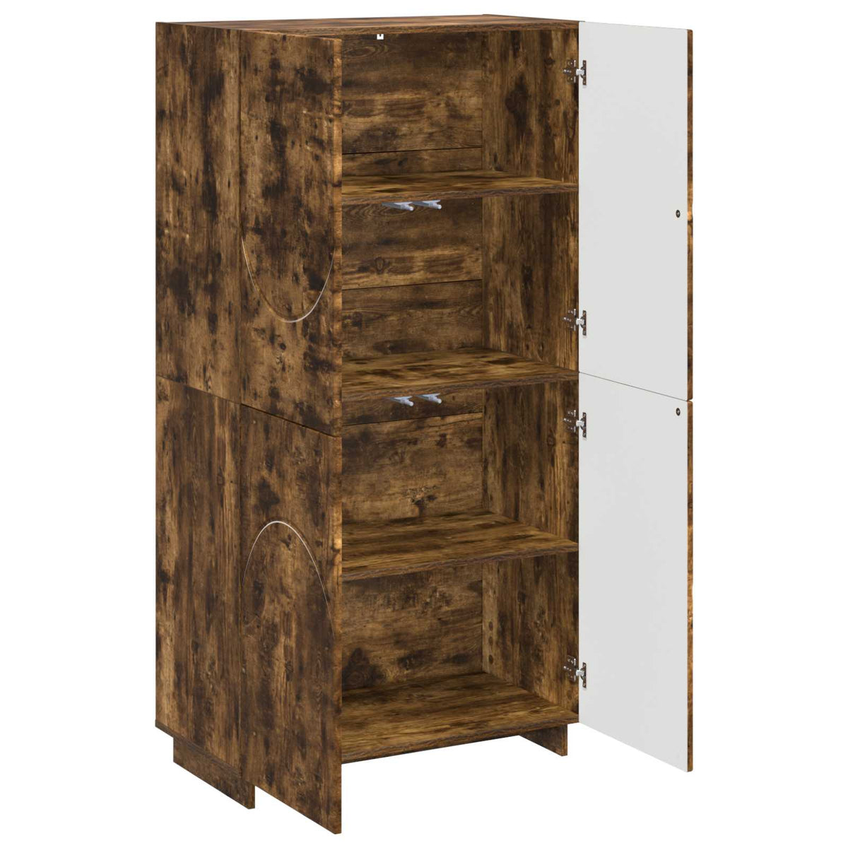 Highboard Røget eg 79 x 41 x 151 cm Konstrueret træ