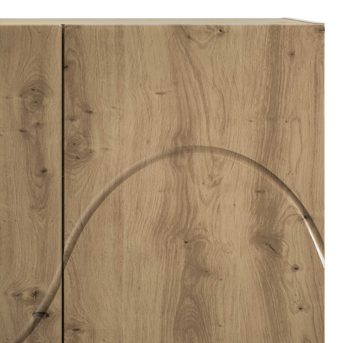 Highboard Artisan-eg 79 x 41 x 151 cm Konstrueret træ