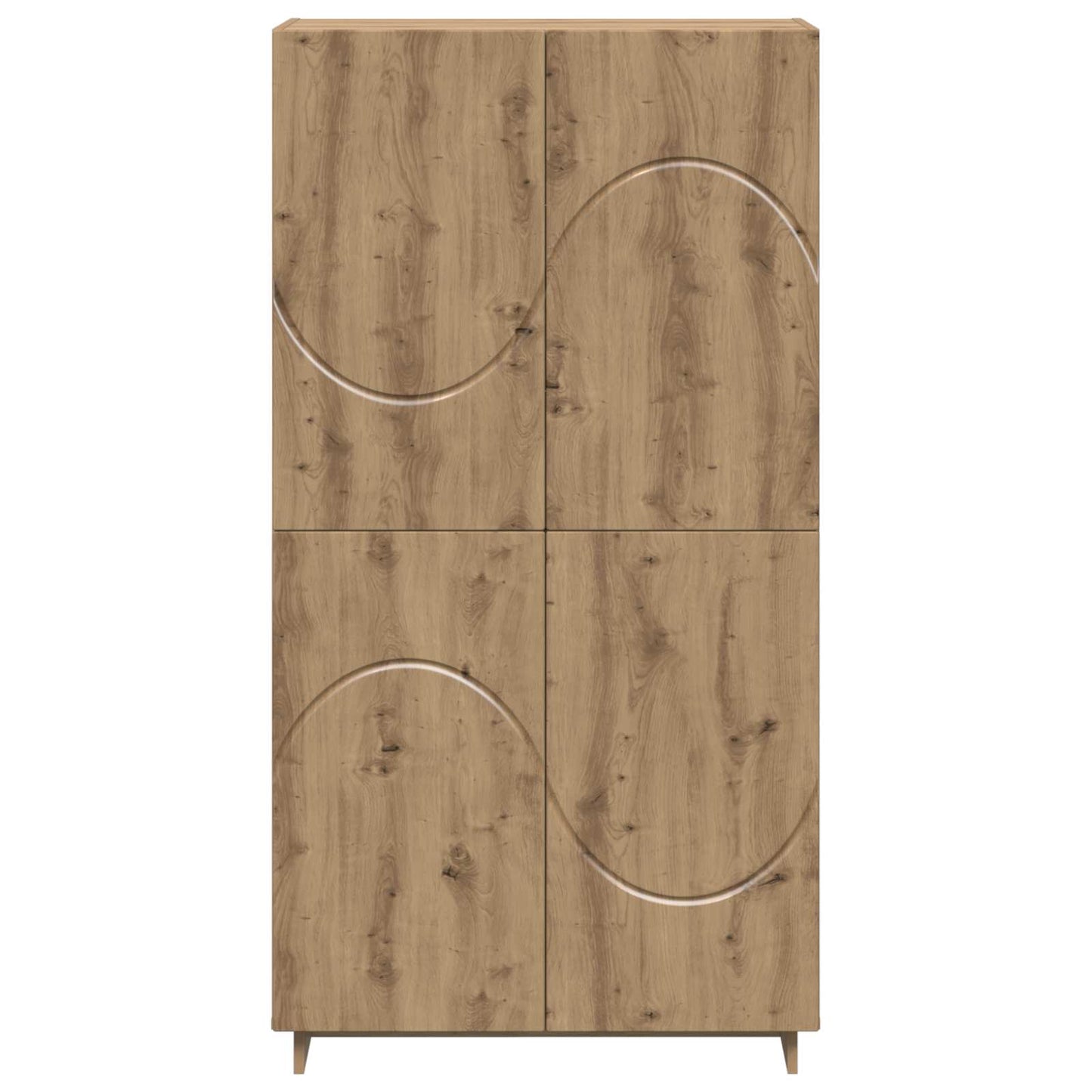 Highboard Artisan-eg 79 x 41 x 151 cm Konstrueret træ