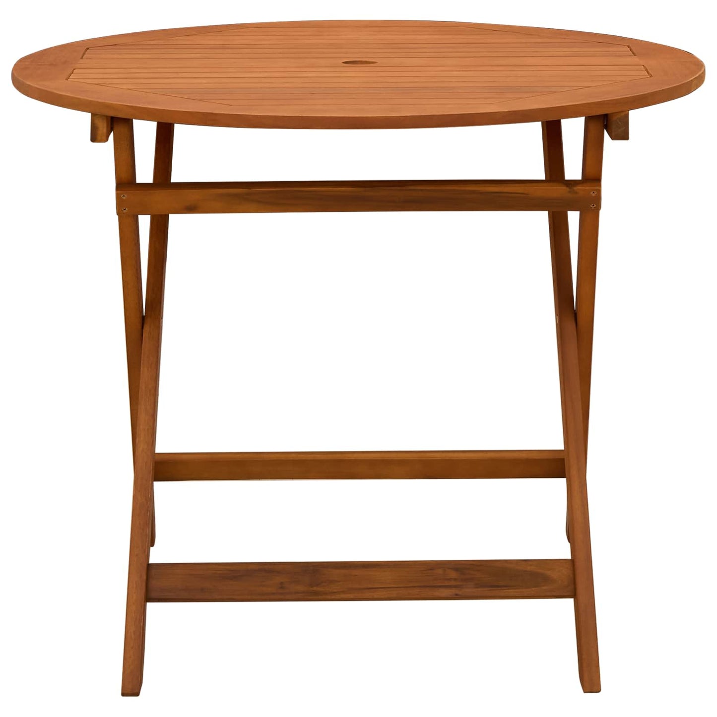 Sammenklappeligt havebord Brun Ø 90 x 75 cm