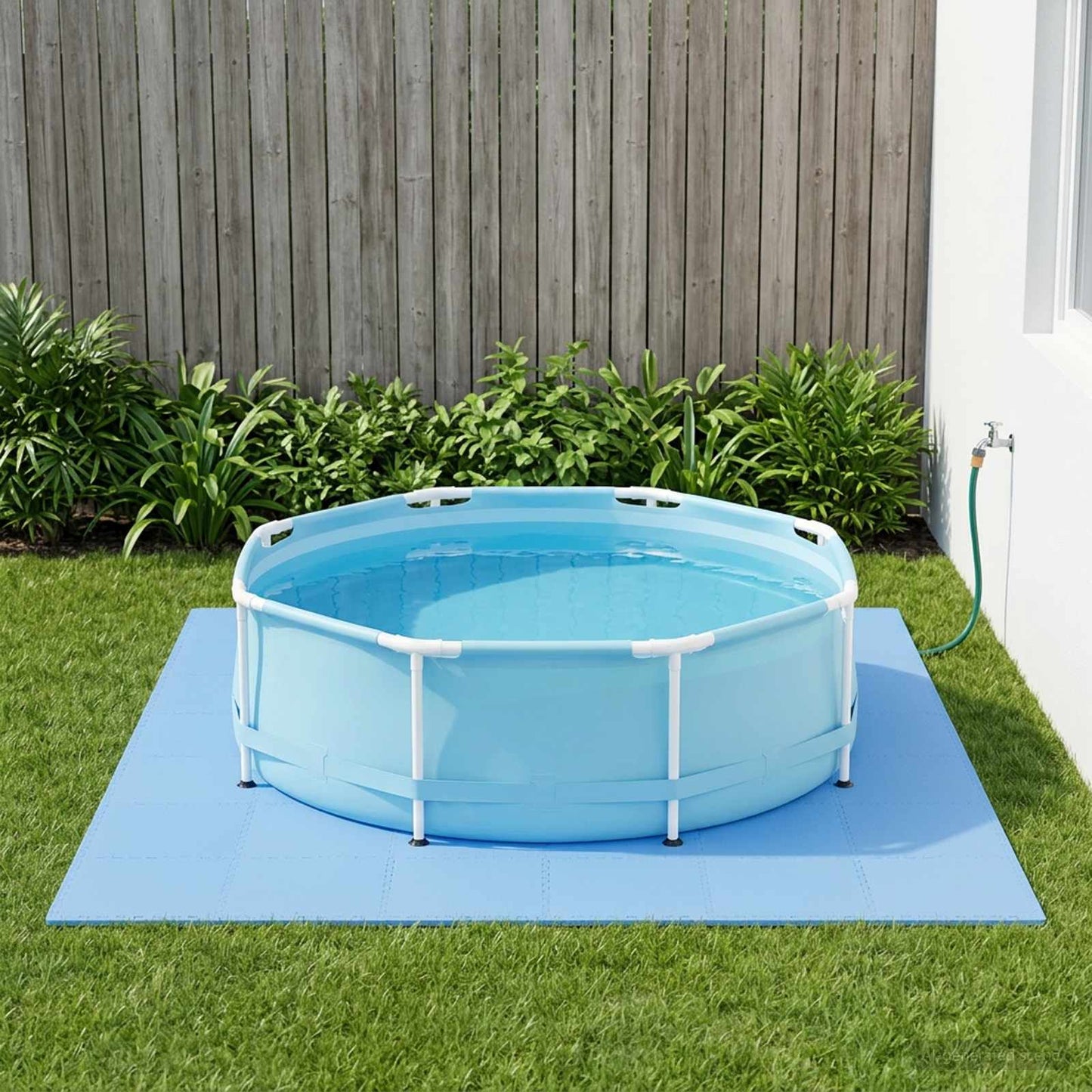 Poolbundmåtte 40 stk. Blå 14,4 m² EVA skum