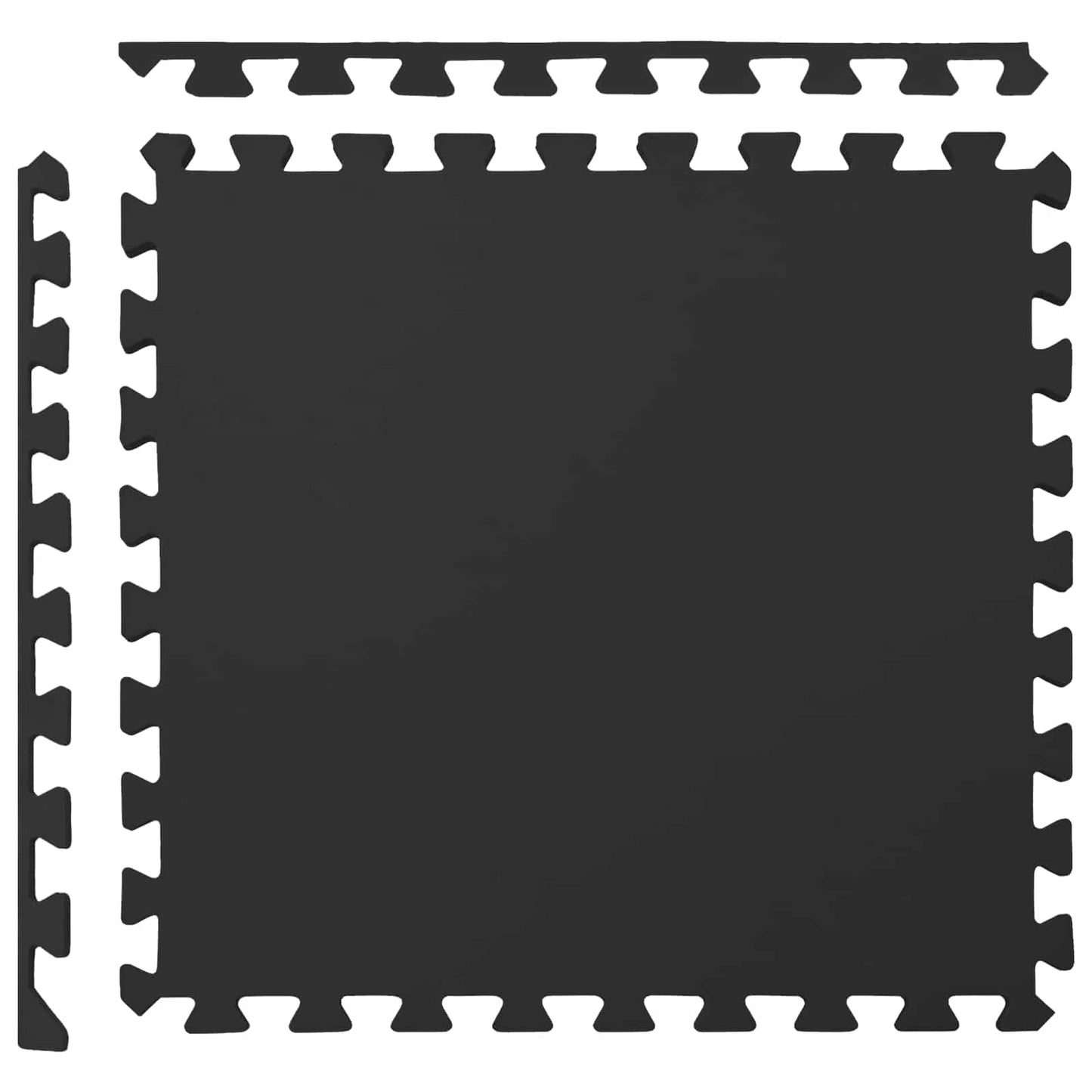 Poolbundmåtte 40 stk. Sort 14,4 m² EVA skum