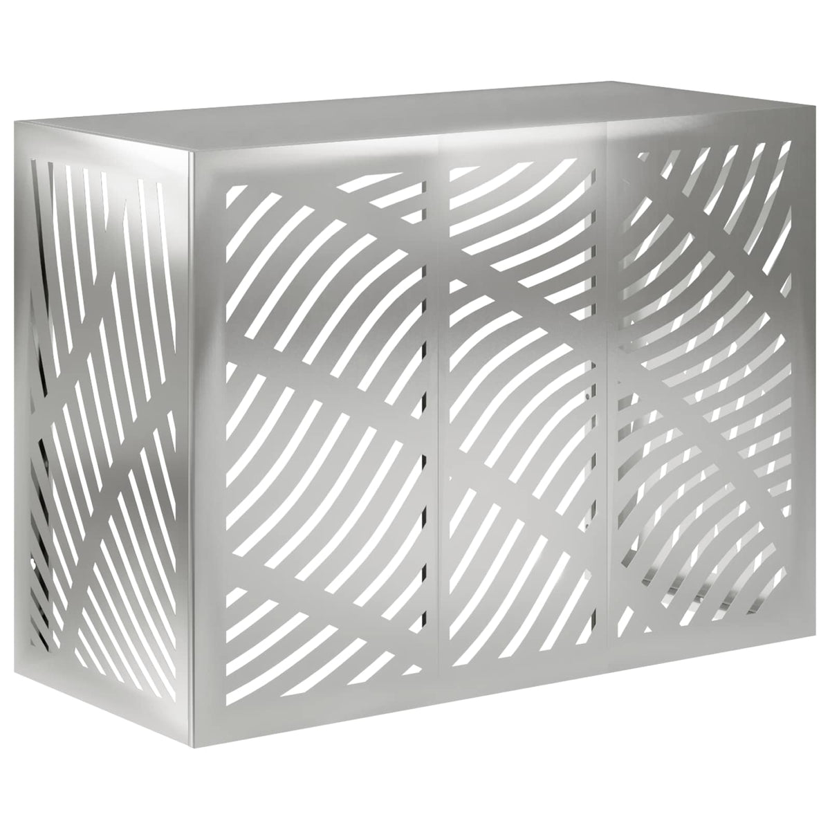 Air Conditioner Cover Sølv 110 x 50 x 80 cm Galvaniseret stål