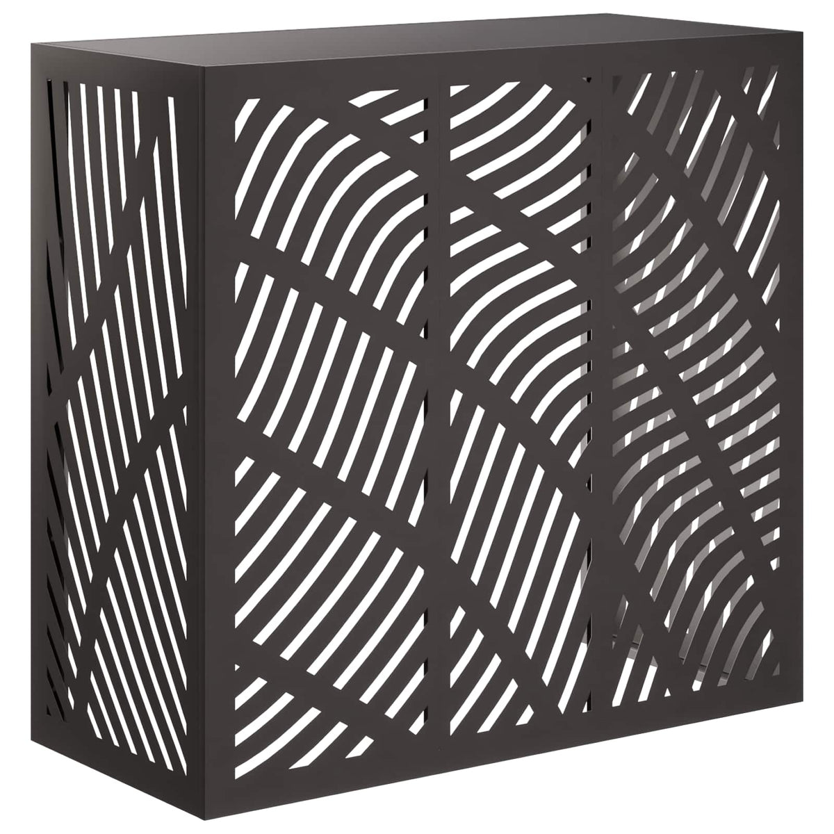 Air Conditioner Cover Sort 110 x 50 x 105 cm Stål