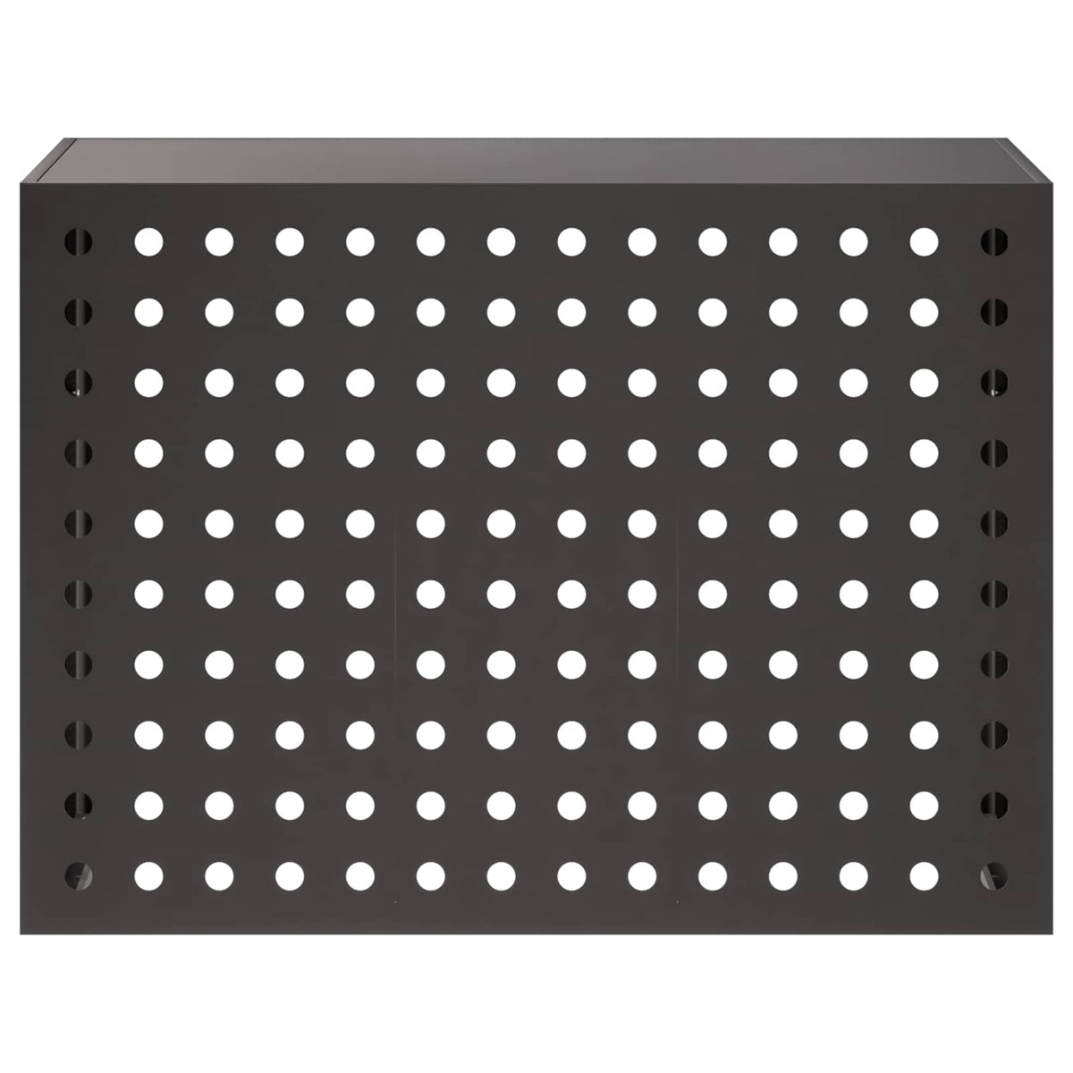 Air Conditioner Cover Sort 110 x 50 x 80 cm Stål
