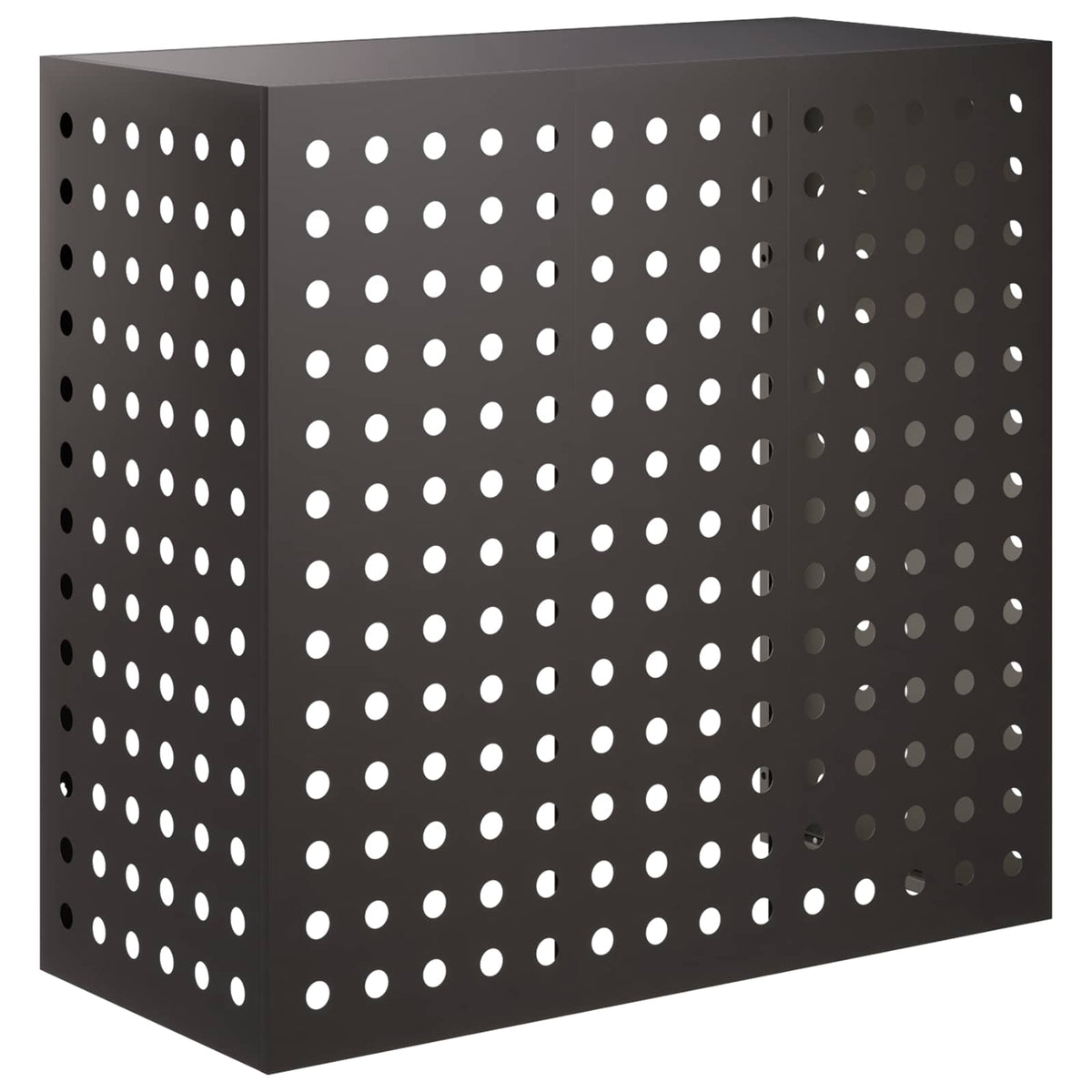 Air Conditioner Cover Sort 110 x 50 x 105 cm Stål