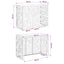Air Conditioner Cover Olivengrøn 110 x 50 x 80 cm Stål