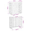 Air Conditioner Cover Hvid 110 x 50 x 105 cm Stål