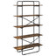 Bogreol 5 niveauer 100 x 35 x 175,5 cm PB Røget eg