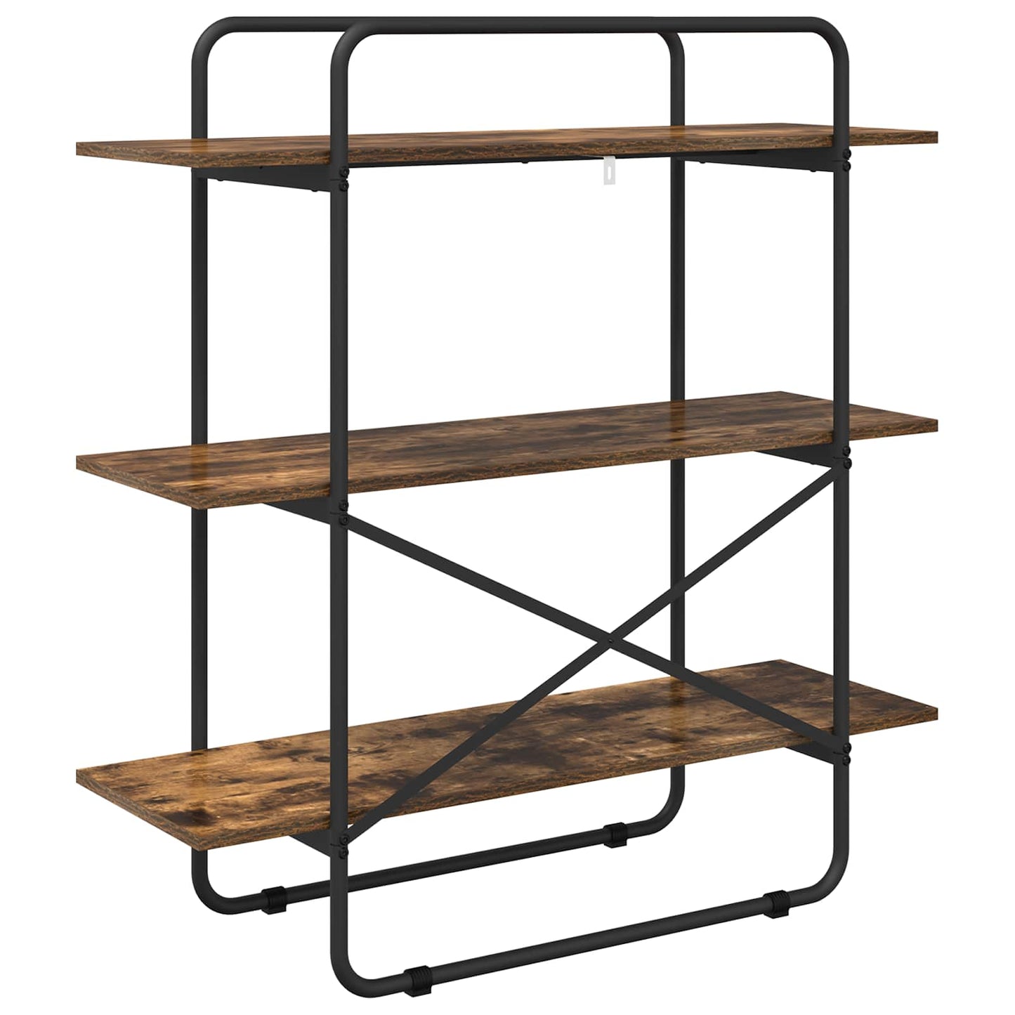 Bogreol 3 niveauer 100 x 35 x 105 cm PB Røget eg