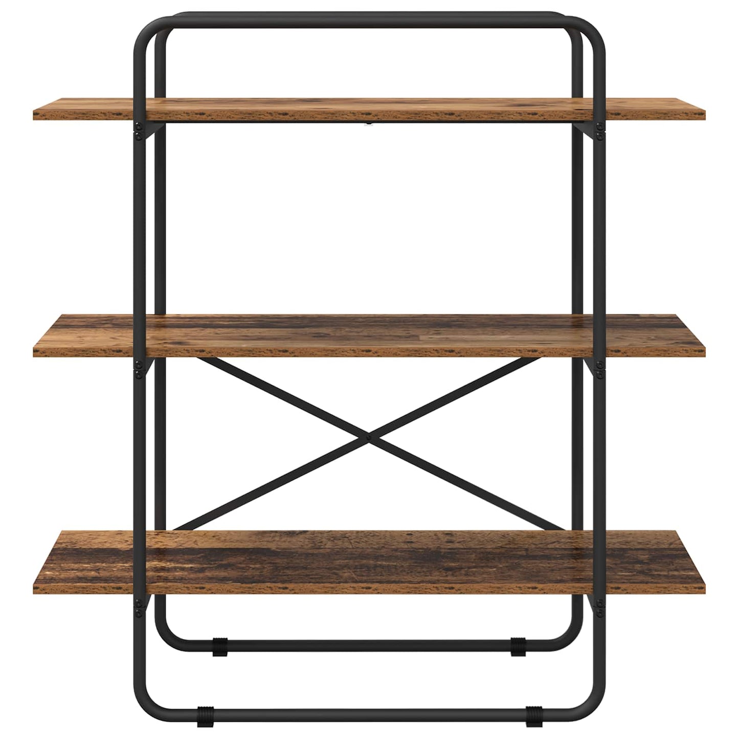Bogreol 3 niveauer 100 x 35 x 105 cm PB Egetræ
