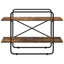 Bogreol 2 niveauer 100 x 35 x 70 cm PB Røget eg