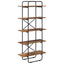 Bogreol 5 niveauer 80 x 35 x 175,5 cm PB Egetræ
