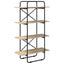 Bogreol 4 niveauer 80 x 35 x 140 cm PB Sonoma-eg