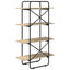 Bogreol 4 niveauer 80 x 35 x 140 cm PB Sonoma-eg
