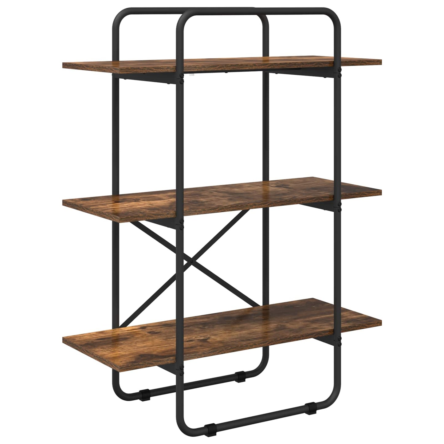 Bogreol 3 niveauer 80 x 35 x 105 cm PB Røget eg