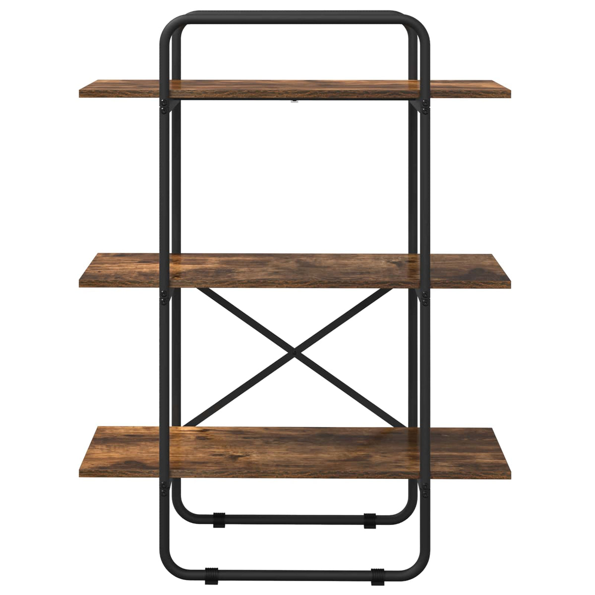 Bogreol 3 niveauer 80 x 35 x 105 cm PB Røget eg