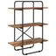 Bogreol 3 niveauer 80 x 35 x 105 cm PB Egetræ