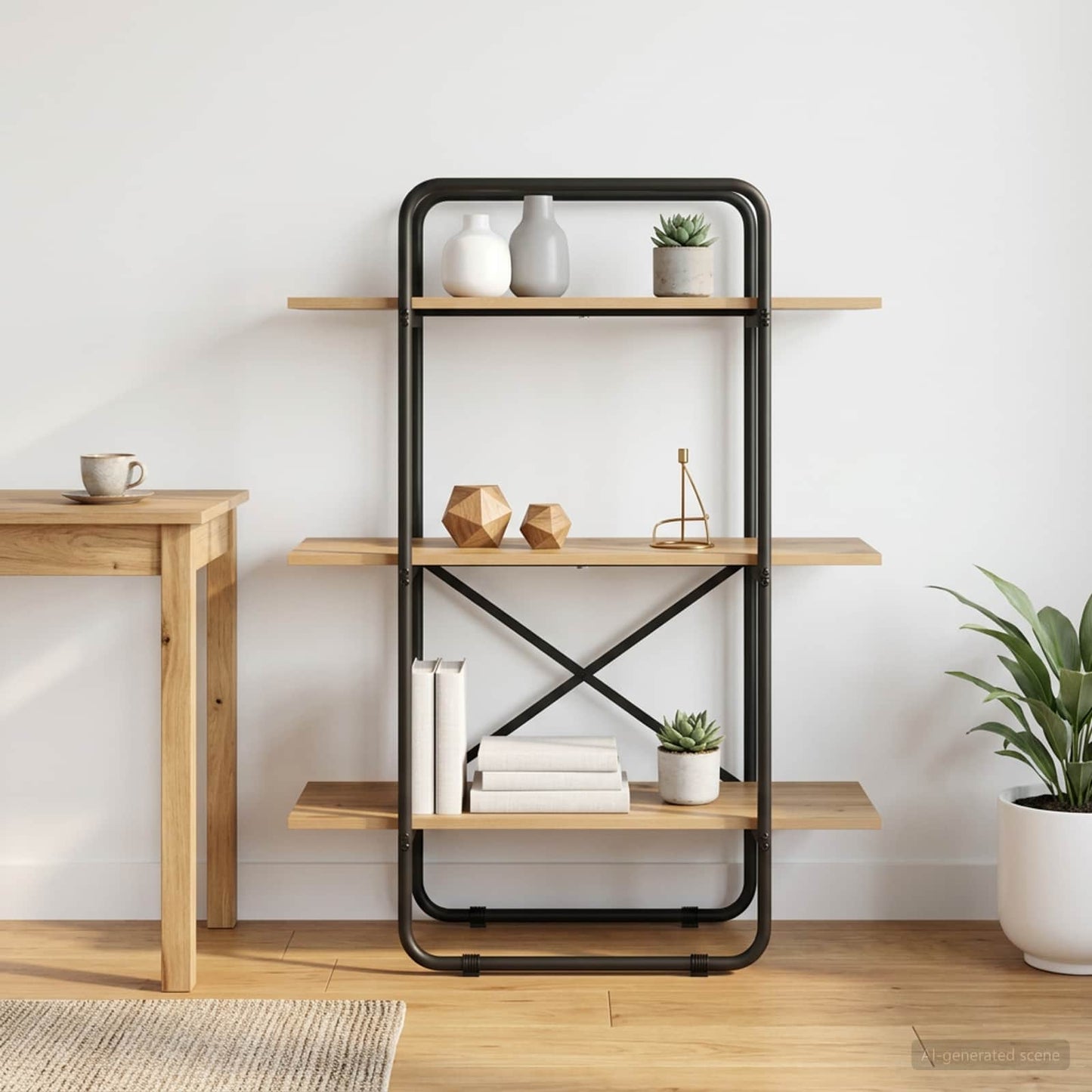 Bogreol 3 niveauer 80 x 35 x 105 cm PB Artisan-eg